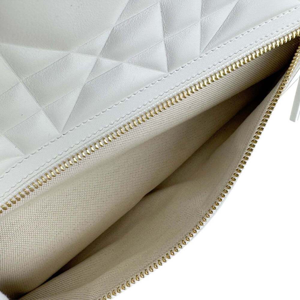 CHRISTIAN DIOR White Leather Shoulder Bag - Picture 11 of 13